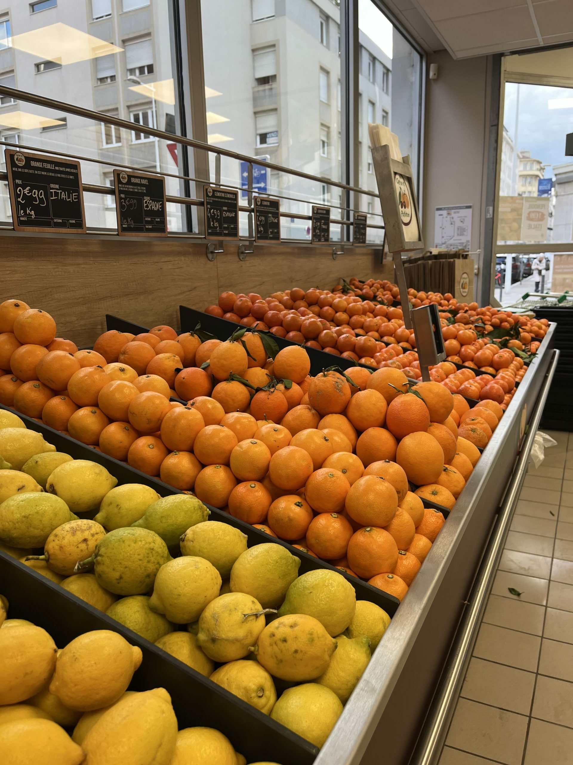 fruits oranges citron