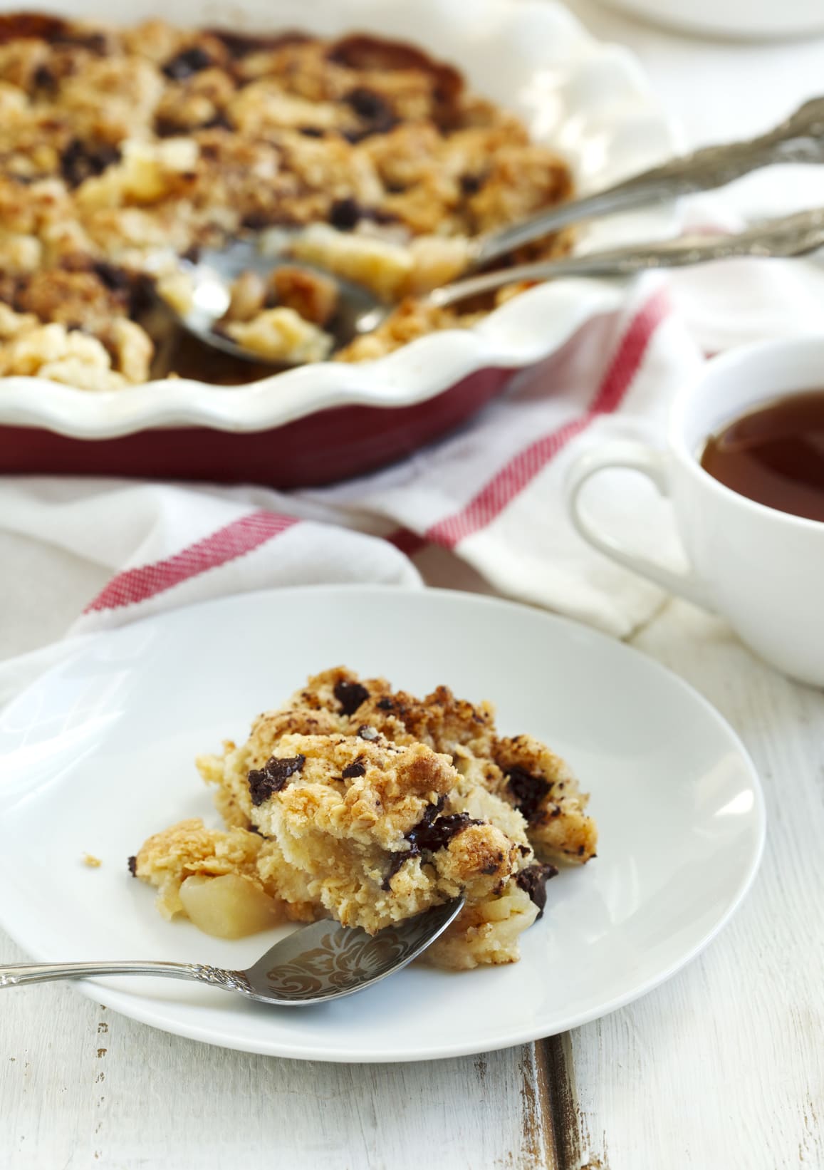 Crumble poires chocolat