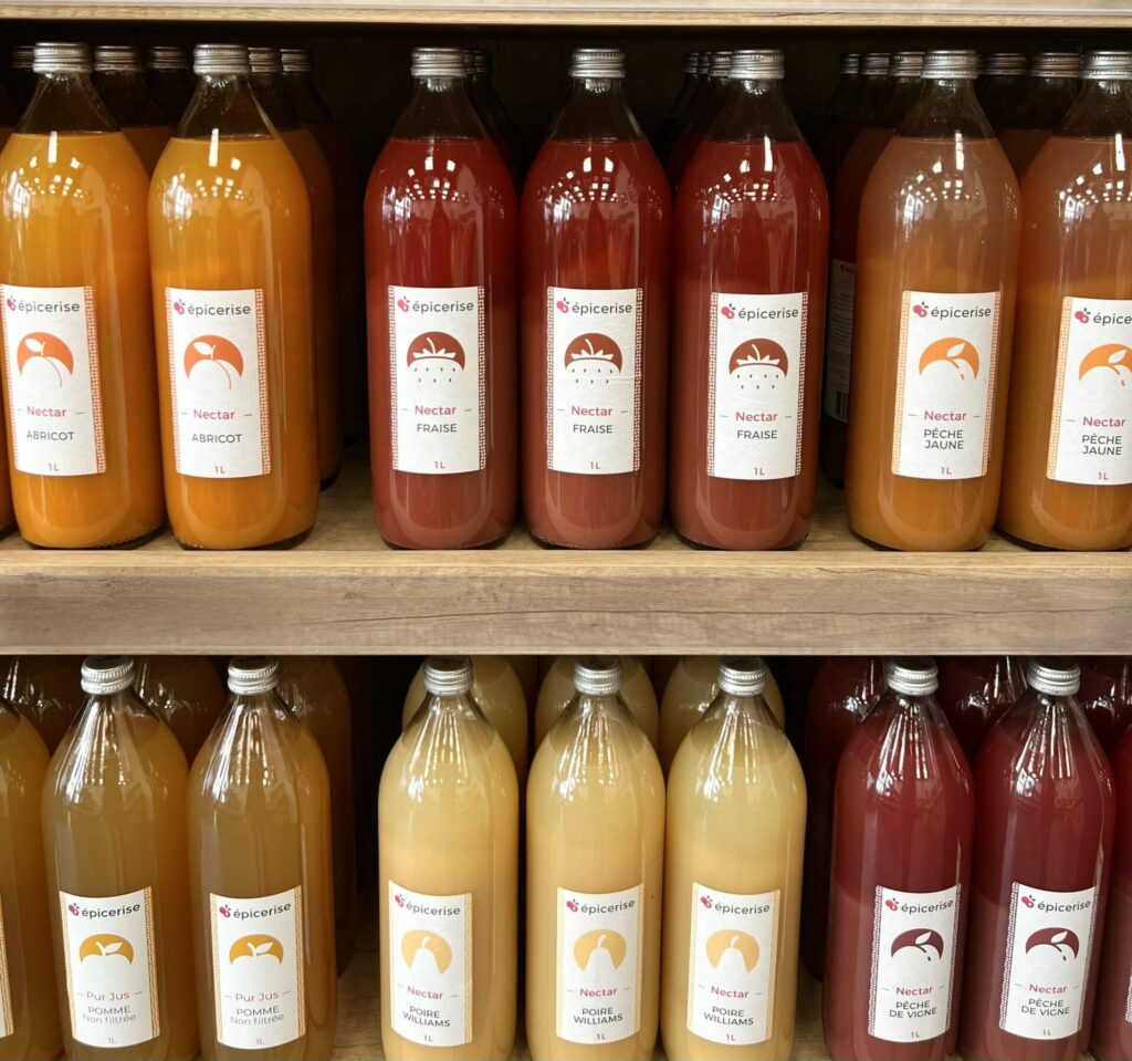 jus de fruits cerise et potiron