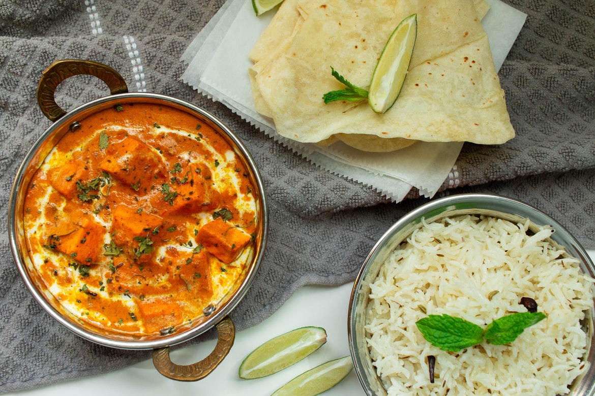 Poulet curry et ses petits légumes