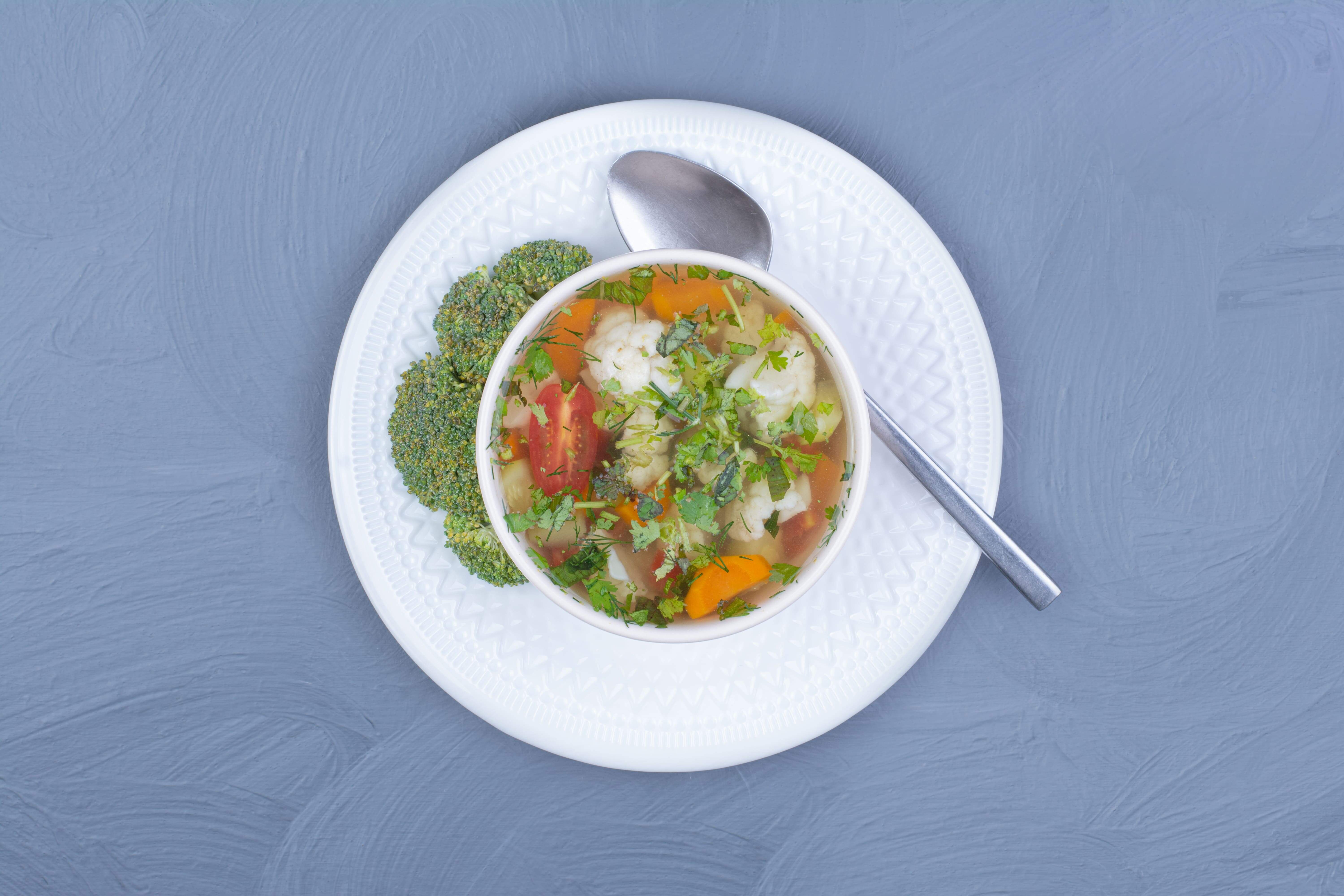 Soupe de brocoli et légumes