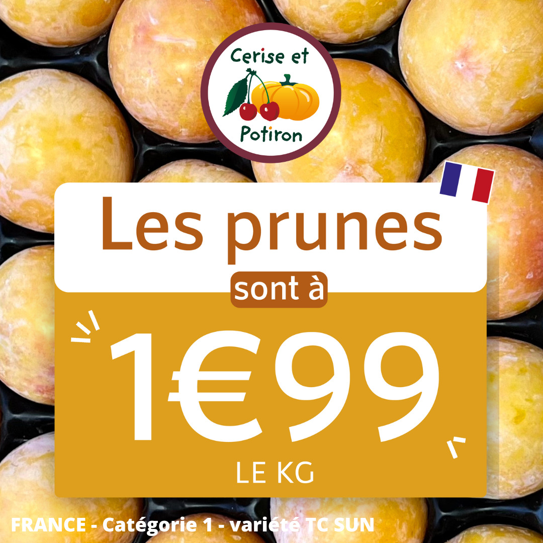 promotion prunes cerise et potiron