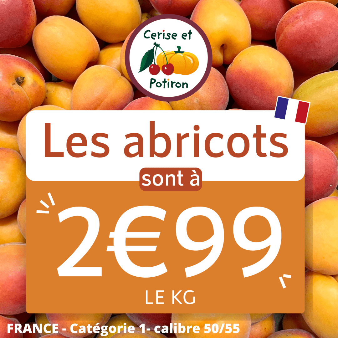 promotion abricots cerise et potiron