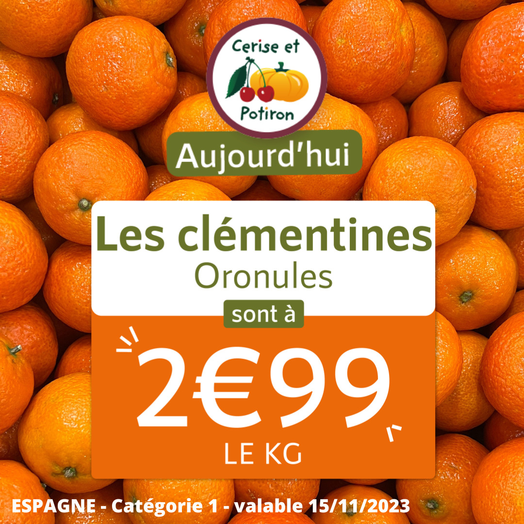 promotion clémentines