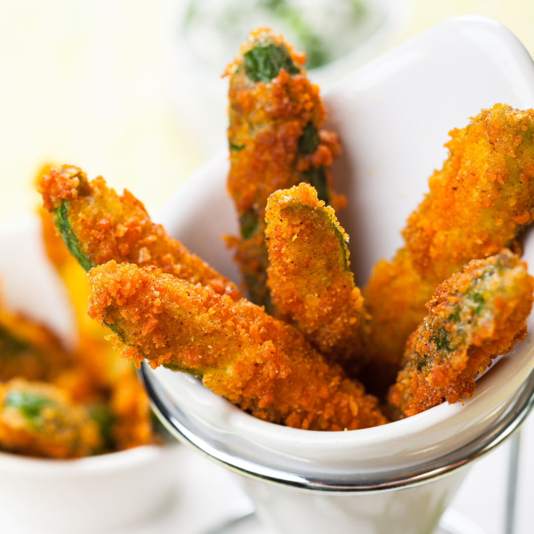 Frites de courgettes au four