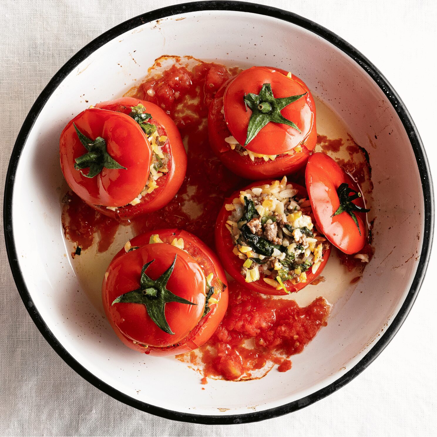 Tomates farcies à la grecque