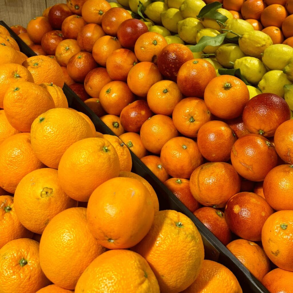 oranges cerise et potiron