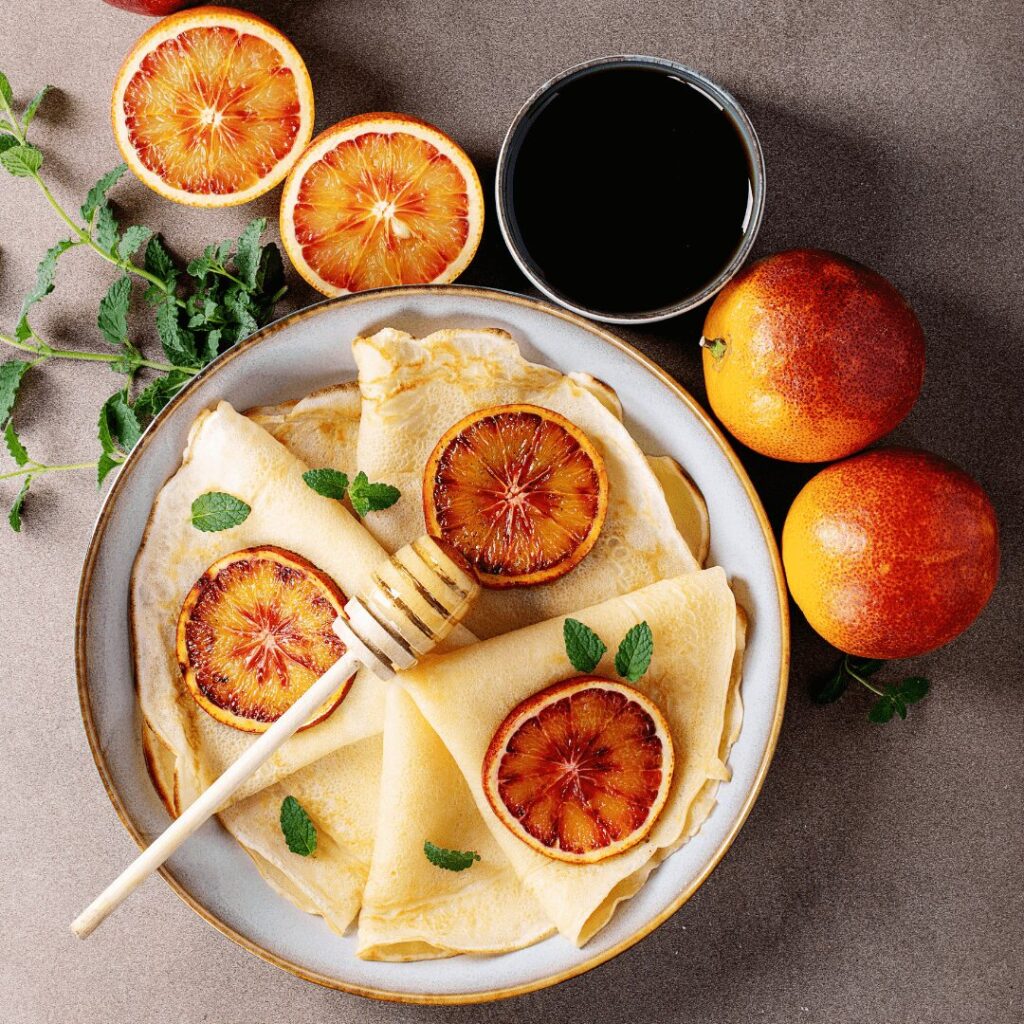 crepes à l'orange