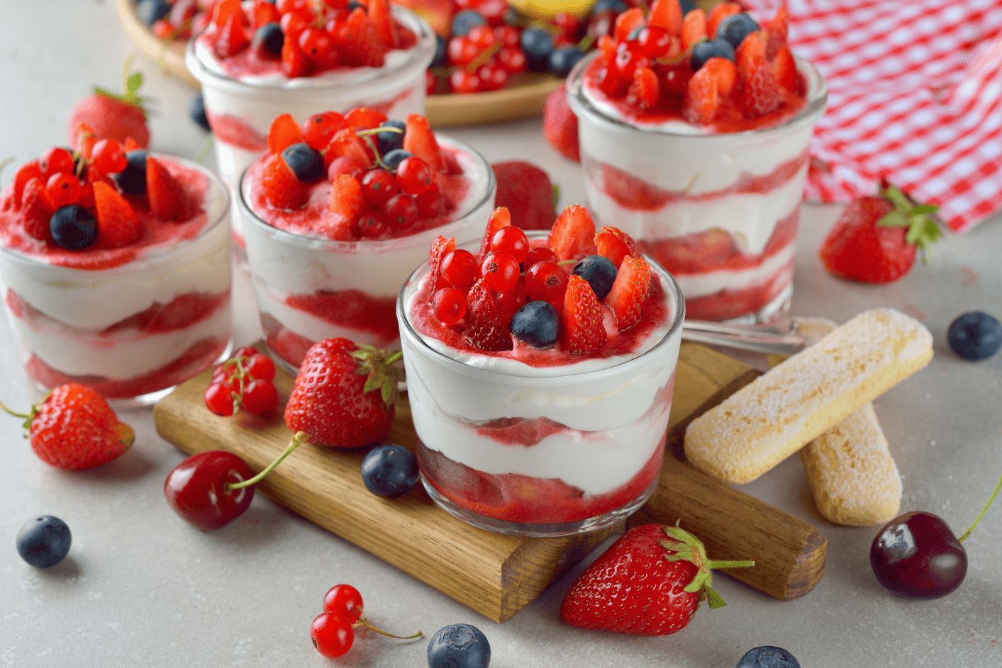 Tiramisu aux fraises