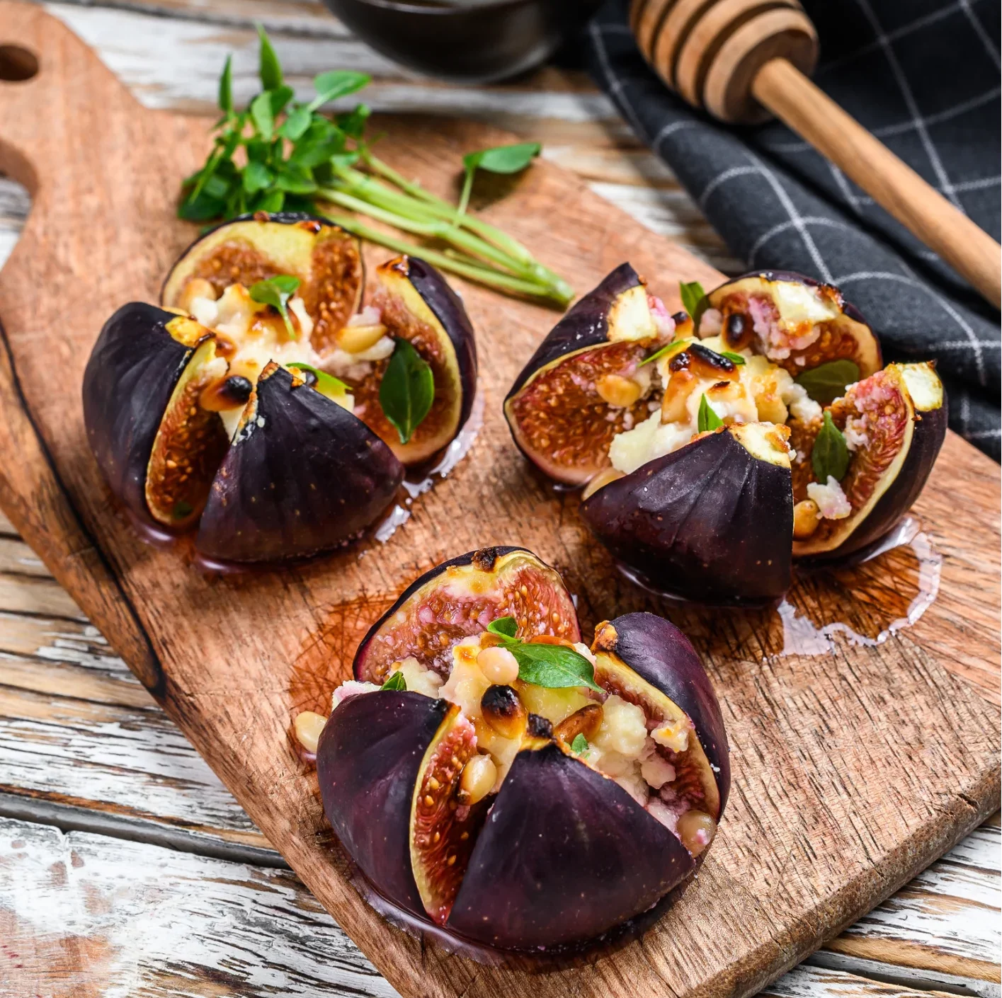 Recette figue farcie au chèvre miel