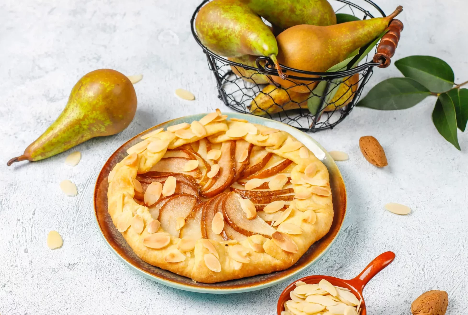 Tarte-poire-amandes